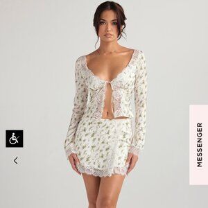 House of CB Floral Set - Clarissa and Noemie Top and Skirt